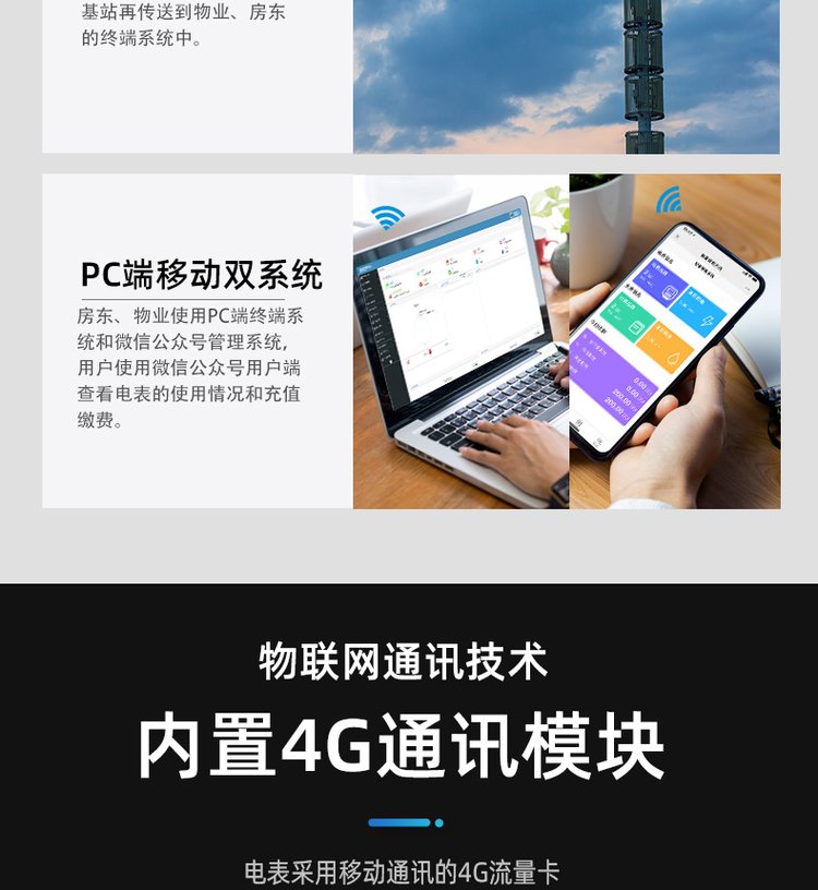 GPRS预付费扫码充值 4G三相远程智能电表(图7)